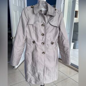 Kenneth Cole New York Taupe Trench Coat
